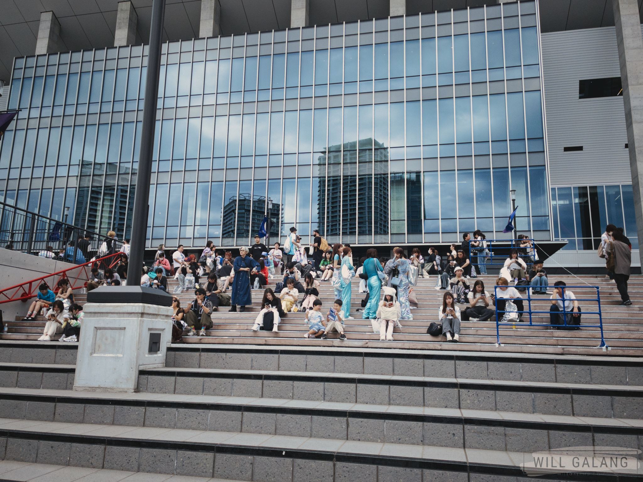 Gathered under glass and sky, waiting for the XG girls who always take us higher.